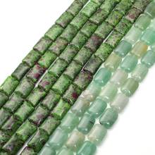 80pcs Natural Stone Anyolite Rubys Zoisite 13*18mm Flat Loose Beads Charms Pendants for Jewelry Making DIY Bracelet Earring Free 2024 - buy cheap