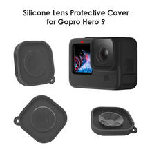Мягкая силиконовая крышка объектива для камеры GoPro Hero 9 Защита от падения пыли rotective крышка объектива для экшн-камеры GoPro Hero9 Black 2024 - купить недорого
