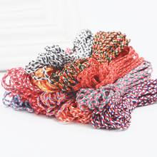 5M Multicolor Polyester Cotton Braided Three Shares Rope String Cord For DIY Necklace Hair Ornament Jewelry Makings Width 2MM 2024 - buy cheap