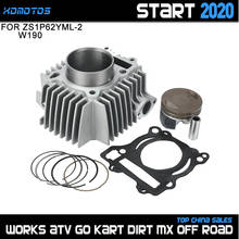 Motorcycle Engine Cylinder Piston Gasket Kit For 62mm Bore ZongShen ZS 190cc Z190 W190 1P62YML-2 Engine Dirt Pit Bike Atv Quad 2024 - buy cheap