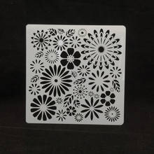 13*13 New Flowers Plastic Layering Stencils for DIY Scrapbooking/photo album Decorative Embossing DIY Paper Cards Crafts 2024 - buy cheap