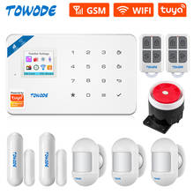 TOWODE W181 Home Security Aalrm System WIFI GSM Wireless App Control 1.7inch Touch Keyboard Panel Home Security Motion Alarm Kit 2024 - buy cheap