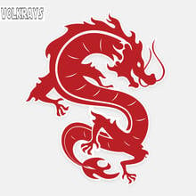 Volkrays Fashion Car Sticker Red Chinese Wind Dragon Accessories Reflective Waterproof Cover Scratches PVC Decal,12cm*10cm 2024 - buy cheap