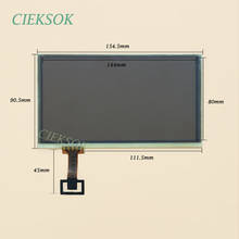 Tela lcd manuscrita de resistência de 8 fios, digitalizador de toque de 6.5 polegadas para auo c065gw03 v0 v1 v2 2024 - compre barato