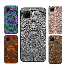 Mayan-capa com calendário madeira para huawei, para nova 5t, p smart 2019, p30 pro, p20, p40 lite, mate 10, honor 20, 9x, 8x, 8a, 10i 2024 - compre barato