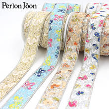 1yard width 3.5cm printing color lace with crystal rhinestone trim tape decorative hot fix shoes clothing accessories TR138 2024 - buy cheap