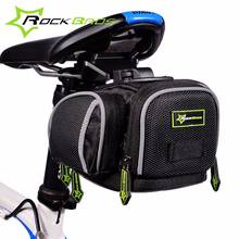 Rockbros Bicycle Saddle Bag With Rain Cover Rainproof Road Mountain Bike Rear Seat Bag Cycling Rear Pannier Bike Accessories 2024 - buy cheap