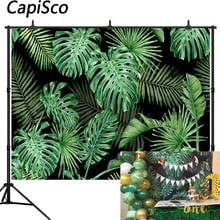 Capisco Jungle Green Leaves Backdrop Tropical Safari Plants Photo Background Baby Shower Party Photography Decor Studio Shooting 2024 - buy cheap