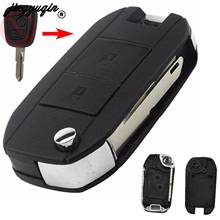 jingyuqin For Peugeot 206 207 Remote 2 Button Key Case Modified Flip Folding Car Key Fob Shell 2024 - buy cheap