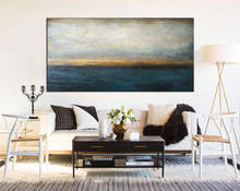 Large Abstract Oil Painting Blue Painting Sunset Painting Abstract Painting On Canvas Art Painting Oil Painting Abstract Art 2024 - buy cheap