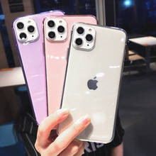LOVECOM Luxury Transparent Case For iPhone 12 Mini 11 Pro Max X XS Max XR 6 6S 7 8 Plus Plain Color Soft TPU Phone Back Cover 2024 - buy cheap