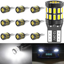 Lâmpadas de luz canbus para carro, led t10 w5w, 10 peças, para audi a3, a4, a4l, s4, a5, a6, a6l, s6, a8 q3 q5 luzes de estacionamento de leitura interior sem erro 2024 - compre barato