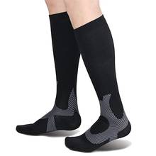 Muti-color Men Women Compression Socks Fit For Sports Anti Fatigue Pain Relief High Stockings Travel Flight Golf Rugby Socks 2024 - buy cheap