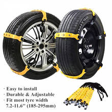 5/10 Pcs Anti-Skid Anti Slip Emergency Car Snow Tire Chains Portable Emergency Traction Snow Mud Chains for SUV Cars Accessories 2024 - buy cheap