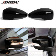 2 pçs preto substituir para ford kuga escape c520 ecosport 13-18 foco 3 mk3 se st rs eua carro espelho retrovisor tampa acessórios 2024 - compre barato