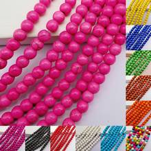 6MM Mix Color Howlite Round Loose Beads Strand 16 Inch Jewelry For Woman Gift Making C220-C232 2024 - buy cheap