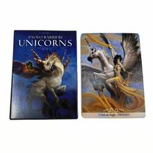 NEW Barbieri Unicorns Oracle Full English Classic Board Games Cards Imaginative Oracle Divination Fat Game Tarot Cards With PDF 2024 - buy cheap