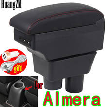 For Nissan almera Armrests box central storage box Retrofit parts Car Armrest with USB Easy to install 2024 - buy cheap