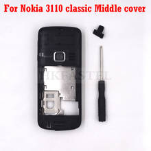 Carcaça para celular nokia 3110c 3110 classic 3109c 3109, capa intermediária sem teclado 2024 - compre barato