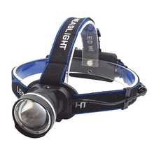 Масштабируемый перезаряжаемый светодиодный налобный фонарь XM-L T6 2000 люмен, головной светильник для бега, налобный фонарь светильник для кемпинга, охоты 2024 - купить недорого
