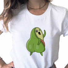 Camisa de praia de frutas de abacate impressão de t das mulheres estética harajuku ulzzang camiseta feminina camisa de t roupas 90s verão gráfico topo 2024 - compre barato