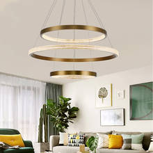 Хрустальная люстра в стиле пост-модерн, креативная Минималистичная круглая led лампа для столовой, ресторана в скандинавском стиле 2024 - купить недорого