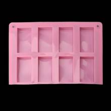 8 Cavities Rectangle Cuboid Silicone Mold Soap Dried Flower Resin Mold DIY Tools 2024 - buy cheap