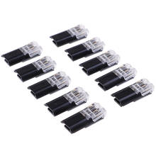 Quick Connector 2p Spring Connector Wire With No Welding No Screws Cable Clamp Terminal Block 2 Way Easy Fit For Led Strip 10pcs 2024 - buy cheap