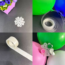 Lrregular pasta de balão de corrente, clipe de selo de flor de ameixa balão acessórios de decoração, material de decoração 2024 - compre barato