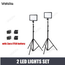 Mini Panel de luz LED con adaptador de batería, cámara DSLR de fotografía para lámparas dobles, iluminación de estudio fotográfico CD50 T10 2024 - compra barato