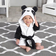 2022 Winter Toddler Baby Bathrobe Children's Home Wear Clothes For Boys Girls Fleece Cute Cartoon Pattern Sleepwear Clothing 2024 - buy cheap