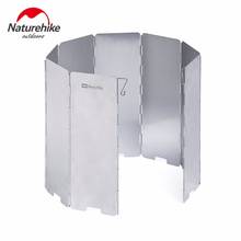 Naturhike 8 тарелок для отдыха на открытом воздухе, для приготовления пищи, защита от ветра, экран, складная плита, газовая плита, ветровое стекло, ветрозащитная 2024 - купить недорого