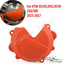 New Orange Plastic Motorcycle Clutch Protection Cover Motorbike Engine Clutch Protector For SX/XC/EXC/XCW 250/300 2013-2017 2024 - buy cheap