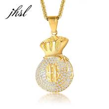 JHSL-Colgante de acero inoxidable para hombre, collar llamativo de Color dorado, joyería de moda, regalo, envío directo, novedad 2024 - compra barato