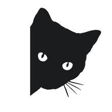 CHIZIYO 12*15 см наклейки для автомобиля с изображением кота, наклейки для стайлинга, светоотражающие виниловые забавные универсальные наклейки с животными 2024 - купить недорого