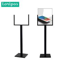 Black Metal Poster Stand For Display Advertising Banner Support Stand Holder Pop Picture Price Tag Display Rack Floor Menu Stand 2024 - buy cheap