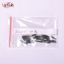 Chip NTAG216 ICAR de 2,12 MHz, etiqueta de tubo de vidrio para animales, RFID, microchip, 13,56x12mm, 20 unids/lote 2024 - compra barato