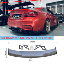 M2 M4 M5 M6 Fibra De Carbono Tronco Spoiler GT Asa Traseira Para BMW M2 M4 M5 M6 F80 F82 F87 2014 UP 2024 - compre barato