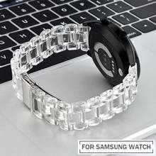 Newset Transparent Strap For Samsung Active 2 44mm 40mm/Galaxy Watch 46mm 42mm/Gear Sport/S3 Watchband Bracelet 20mm 22mm Band 2024 - buy cheap