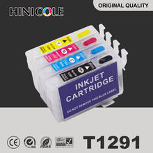 Hinicool-cartucho de tinta para impresora Epson Stylus, recambio de tinta T1291, T1292, T1293, T1294, SX230, SX235W, SX420W, SX425W, SX430W 2024 - compra barato