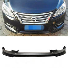 CEYUSOT FOR Nissan Sentra Front Bumper Car Spoiler 2012-14 Sylphy Separator Protective Cover Decoration Before The Lip Body Kit 2024 - buy cheap