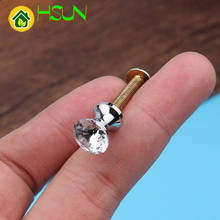 12mm crystal silver-plated diamond handle | cabinet door handle | crystal door knob dresser exquisite small handle handle 2024 - купить недорого