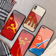 Funda de vidrio templado con la bandera Grunge de la URSS para iphone, carcasa para modelos 12, 11 Pro Max, 5, 6, 7, 8, X, XS, y XR XSMax, 12Pro Max 2024 - compra barato