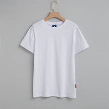 Tee Shirt 12 Solid Color Basic Cotton T Shirt Women Men Casual O-neck Harajuku Summer Top Korean Hipster White Tshirt S-4XL 2024 - buy cheap