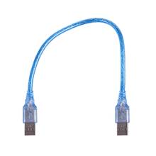 30 cm 1 Ft USB 2,0 tipo A / A macho Cable de extensión azul 2024 - compra barato