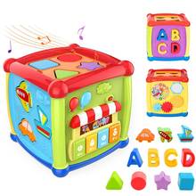 Music Activity Cube Clock Geometric Blocks Sorter Early Educational Cognition Toddlers Kids Toy 2024 - buy cheap