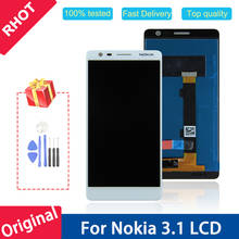 Оригинальный ЖК-дисплей 5,2 дюйма для Nokia 3,1 ЖК-дисплей с рамкой TA-1049 TA-1057 TA-1063 TA-1070 ЖК-сенсорный экран дигитайзер в сборе 2024 - купить недорого