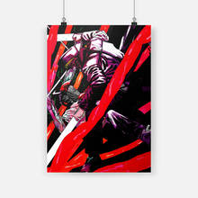 Poster de tela de motosserra homem, pintura de anime, decoração de parede, arte, imagens, quarto, estudo, casa, sala de estar, decoração, impressões 2024 - compre barato