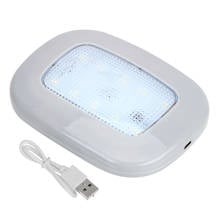 Vehicle Roof Ceiling Lamp White USB Charging Universal Auto Interior Light Trunk Lamp 10 LED Magnet Dome Light Car Reading Light 2024 - buy cheap