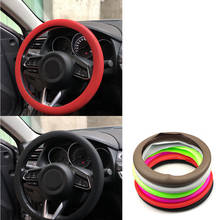 Car Silicone Steering Wheel Cover For Nissan Geniss Juke Almera Primera Pathfinder Sentra Versa Altima PATROL LEAF IDS Vmotion 2 2024 - buy cheap